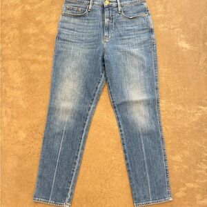 Frame Denim Women's Straight Leg Jeans - Classic Blue